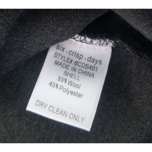 Six Crisp Days Size Medium Gray Wool Blend ZipUp Front Mini Skirt Anthropologie - Picture 14 of 15